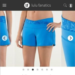 Lululemon Astro Short Paisley Cornflower NWOT